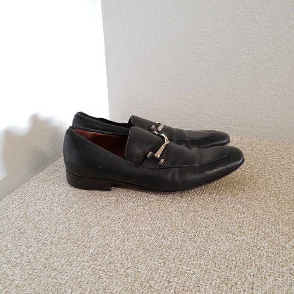 Gucci Black Leather Dress Bit Loafers - Picture 1 of 8